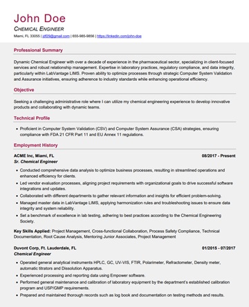 Designer resume template preview