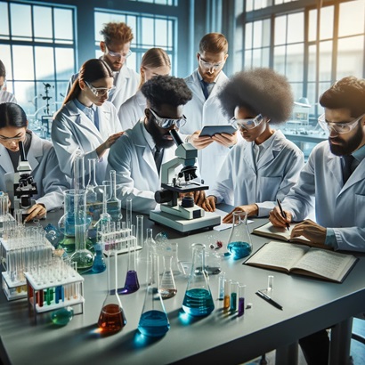 scientists in action