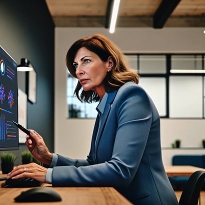 recruiter analyzing data