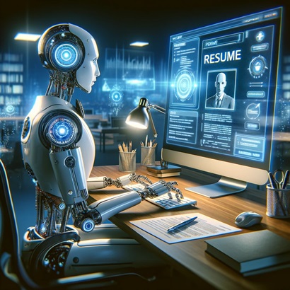 robot writing resume