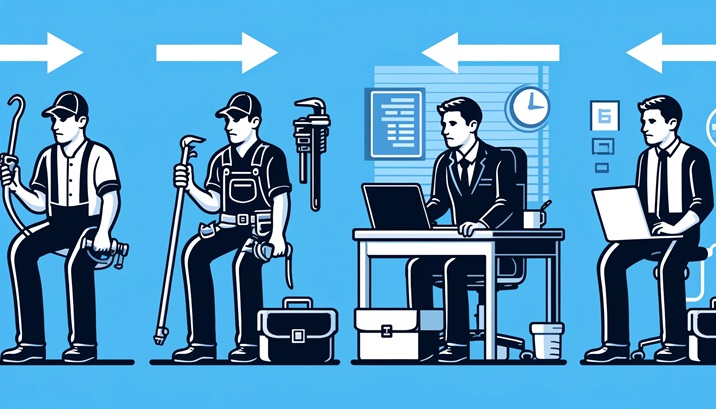 workder transitioning careers