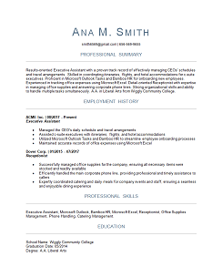 centered headers resume template