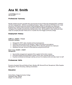 default resume template